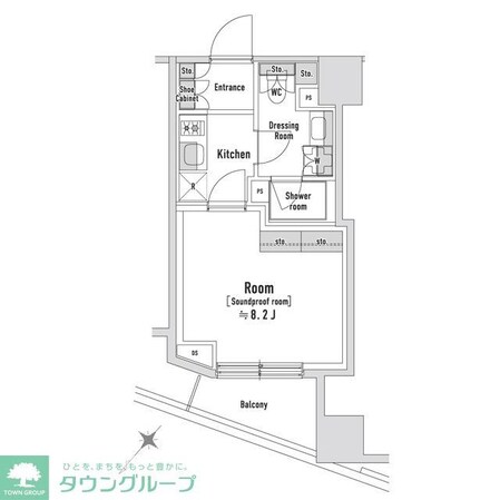 TRACK八丁堀の物件間取画像
